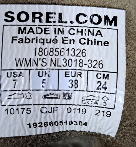 Sale Sorel Joan Of Arctic Olive Green Wedge Bootie    Size 7 - Picture 8 of 9